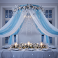 winter gala dinner with 24" Hoop Ring Hardware Kit for Ceiling Draping