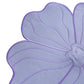 2pc/set Flower Linen Embroidery Placemat - Lavender/Victorian Lilac Trim petal close up