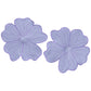 2pc/set Flower Linen Embroidery Placemat - Lavender/Victorian Lilac Trim bundle