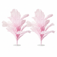 2 pc/pk Sculptural Fabric Flower Centerpiece/Floor Stand - Pastel Pink