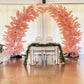 sweetheart table with 2 pcs 9.5ft Blush Cherry Blossom Wedding Arch Backdrop