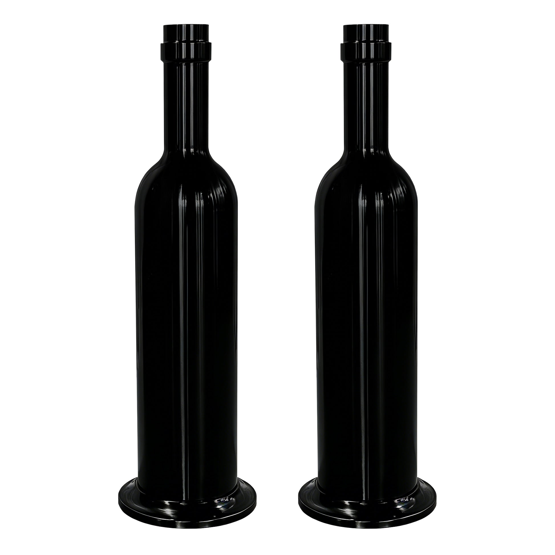 2pcs/pk Giant 39" Tall Wine Bottle Prop Floor Display/Centerpiece Black bundle
