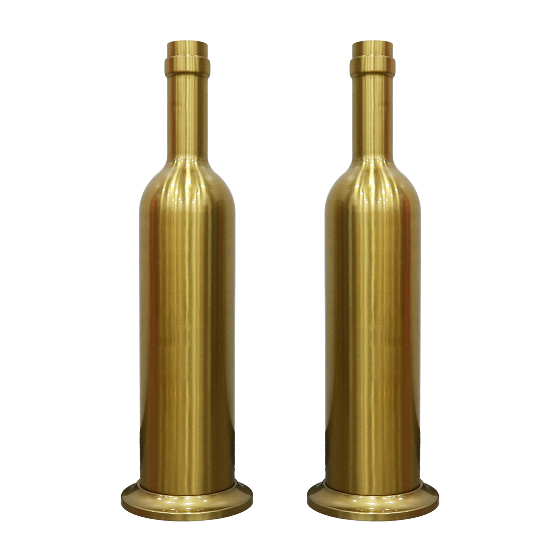 2pcs/pk Giant 39" Tall Wine Bottle Prop Floor Display/Centerpiece Gold - CV Linens