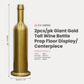 infographic showing the Giant 39" Tall Wine Bottle Prop Floor Display/Centerpiece Gold dimensions