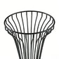 2pcs/set Metal Wire Floral Stand Centerpiece Black top opening close up