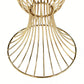 2pcs/set Metal Wire Floral Stand Centerpiece Gold base close up