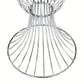 2pcs/set Metal Wire Floral Stand Centerpiece Silver base close up