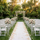 2pcs/set Metal Wire Floral Stand Centerpiece Silver along the wedding aisle with mixed roses florals on the top