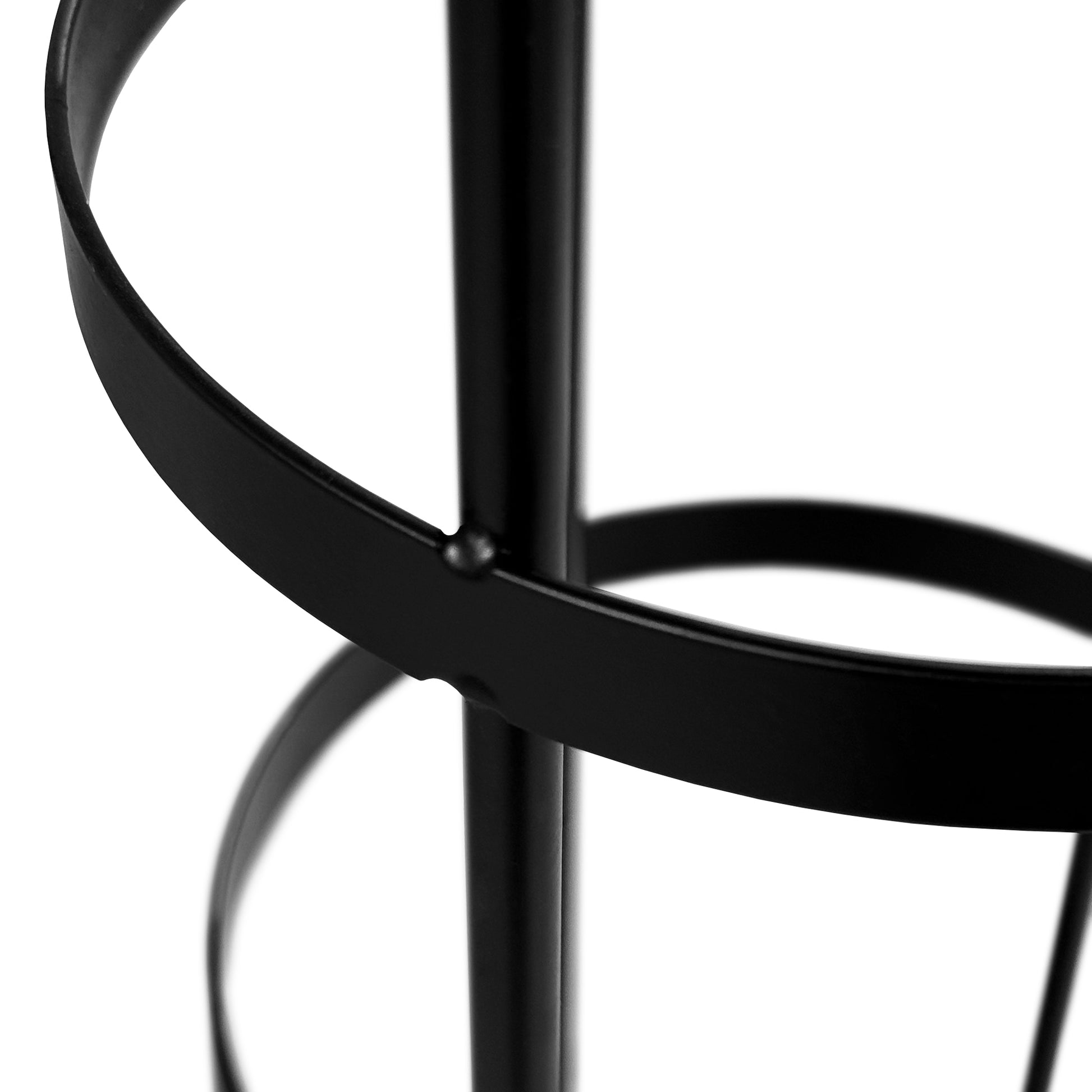 2pcs/set Modern Black Spiral Table Centerpiece close up