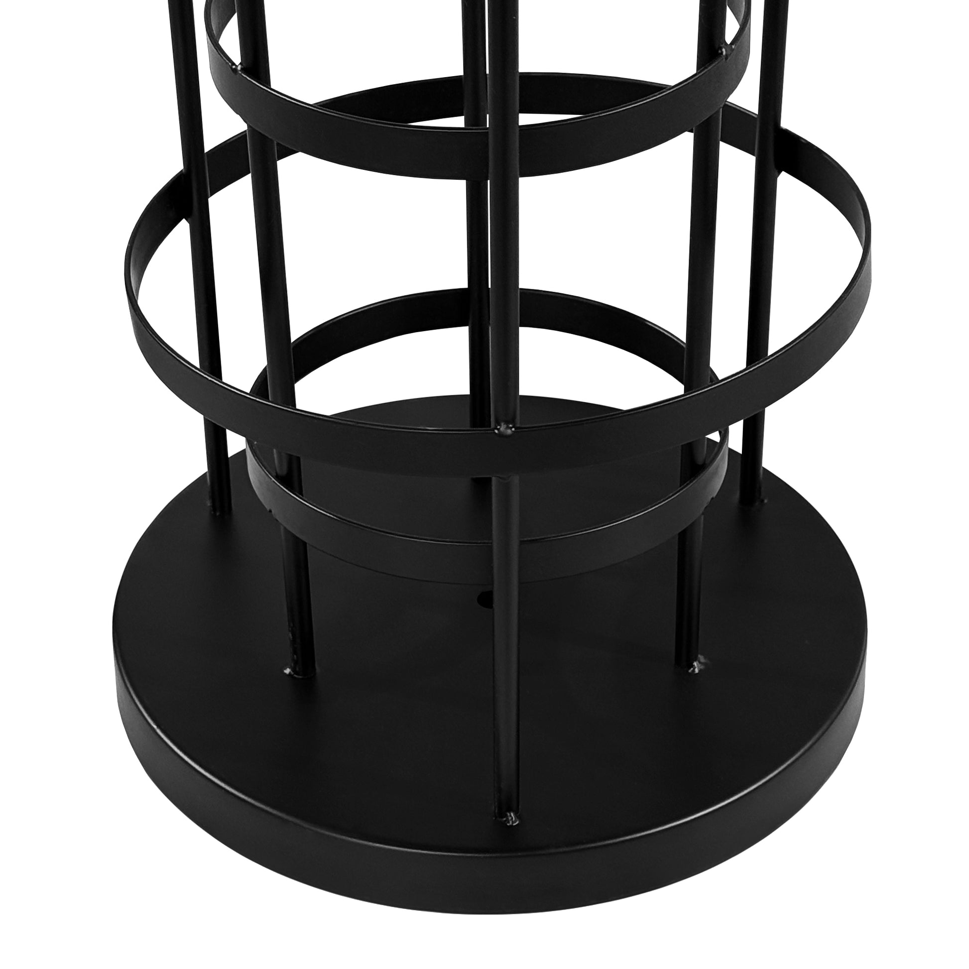 2pcs/set Modern Black Spiral Table Centerpiece close up of base