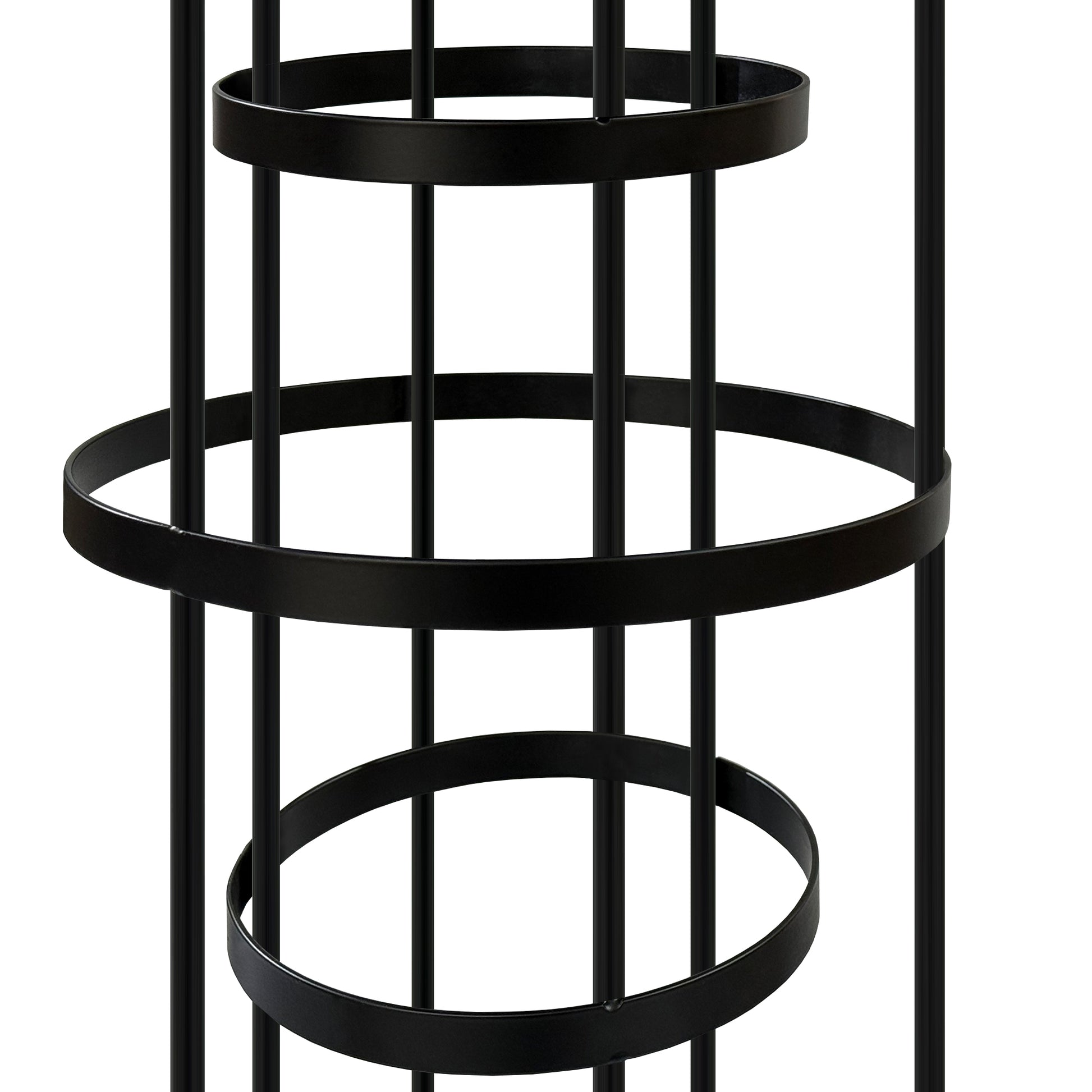 2pcs/set Modern Black Spiral Table Centerpiece middle rings
