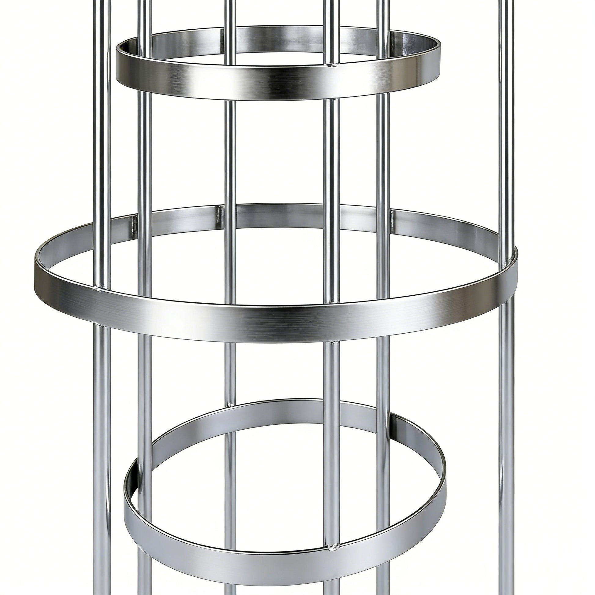 2pcs/set Modern Silver Spiral Table Centerpiece rings close up