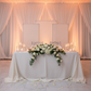 3 pc/set Heavy Duty Rectangular Backdrop Frame Stands - Silver with white spandex covers for wedding reception