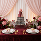 3 pc/set Square Crystal Pendant Cake/Dessert Stands - Black