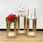 3 pcs of Gold Plinths Square Display Stand