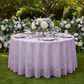 3D Butterfly Sheer Tablecloth 120" Round - Lavender