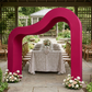 Fuchsia curvy wave arch bridal shower