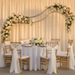 wedding setup with 3D Curvy Wave Arch Backdrop Stand 8.2ft H x 11.50ft W
