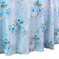 3D Floral Snow Organza Tablecloth/Overlay 120" Round - Close Up