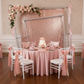 quinceañera setup with 3D Large 7.85ft Tilted Rectangular Backdrop Stand
