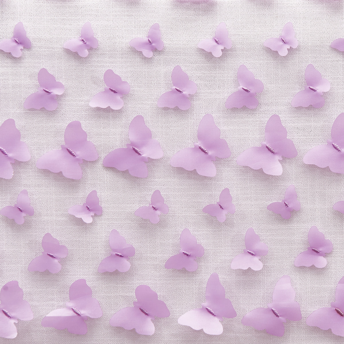 Lavender 3D Butterfly Sheer Table Overlay Topper 50