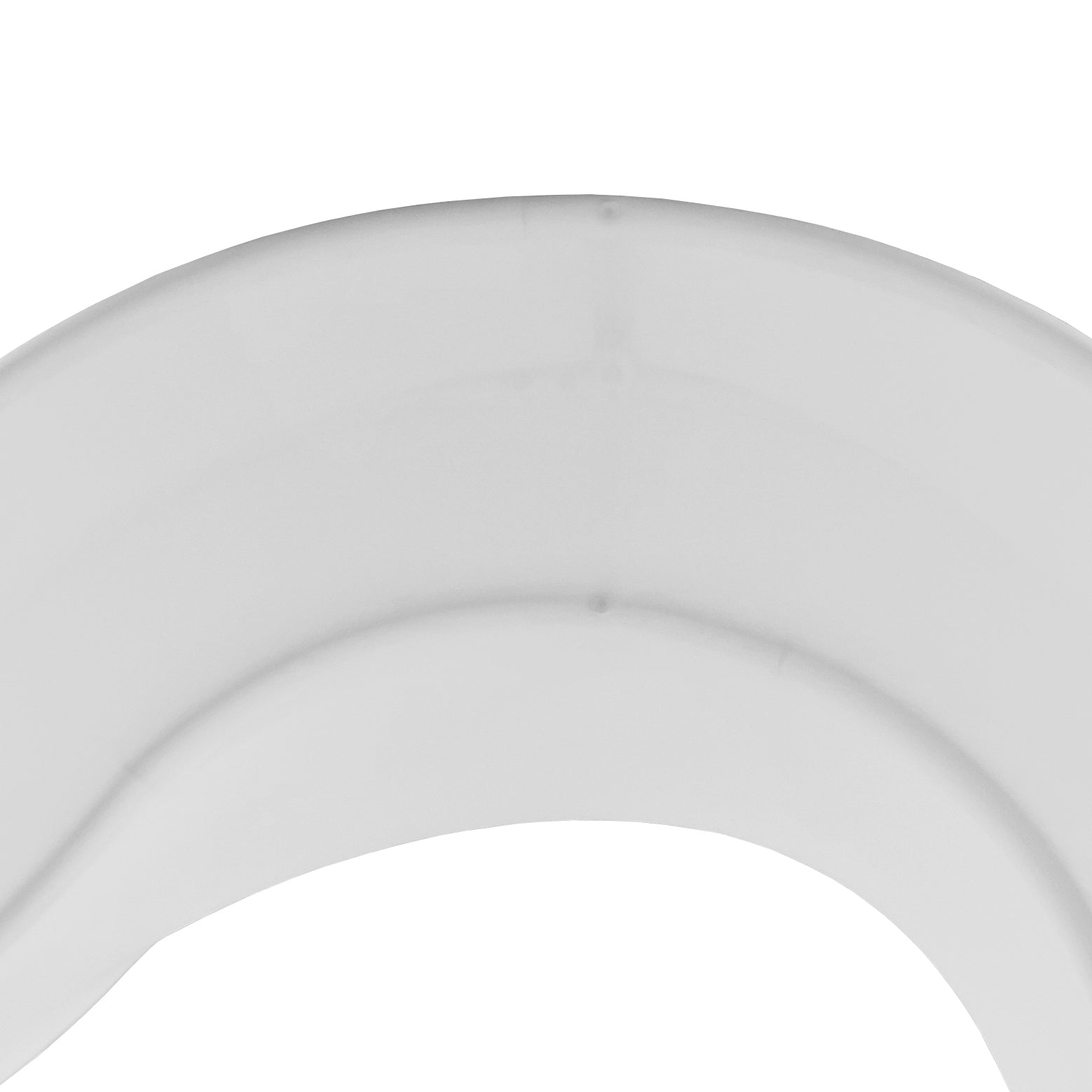 3D Curvy Wave Arch Backdrop Spandex Cover - White