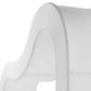 3D Curvy Wave Arch Backdrop Spandex Cover - White
