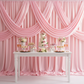 40 yds Satin Fabric Roll - Pink as diy backdrop swag double drape for indoor reception