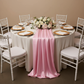40 yds Satin Fabric Roll - Pink as diy table runner for indoor reception