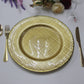 4 pc/set Glass Burlap 13" Charger Plate

