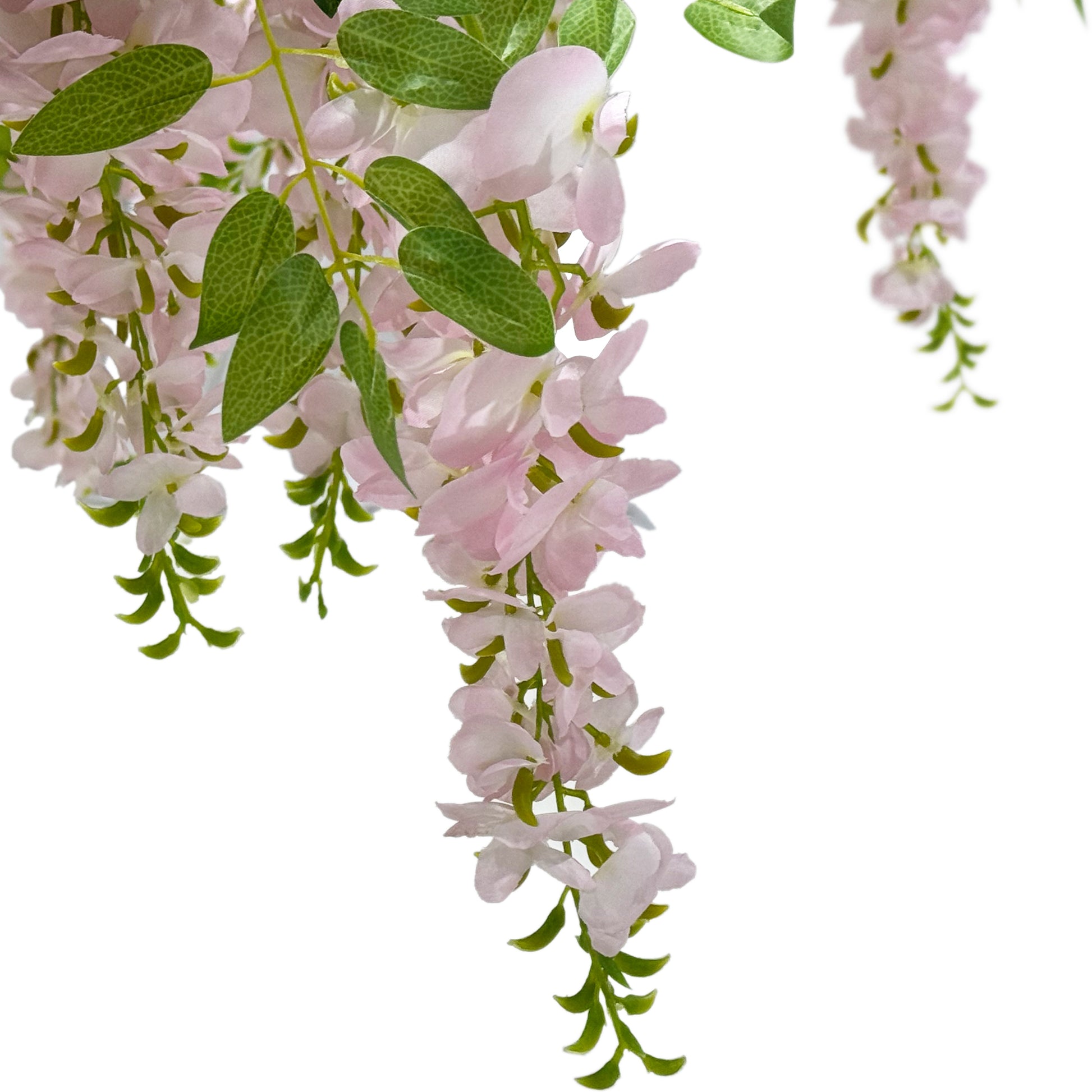 4ft Artificial Pink Wisteria Tree close up of the wisteria florals
