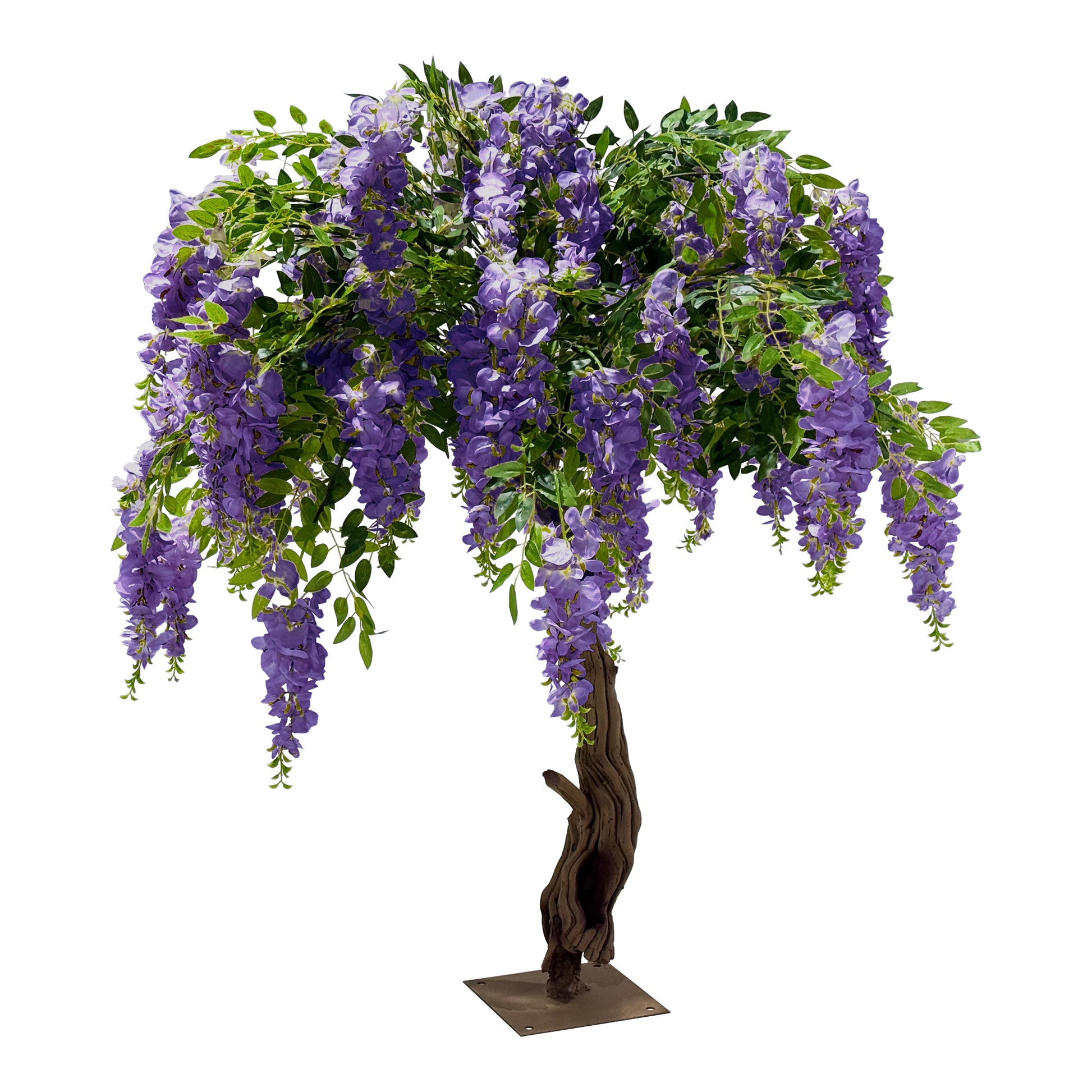 4ft Artificial Purple Wisteria Tree full view