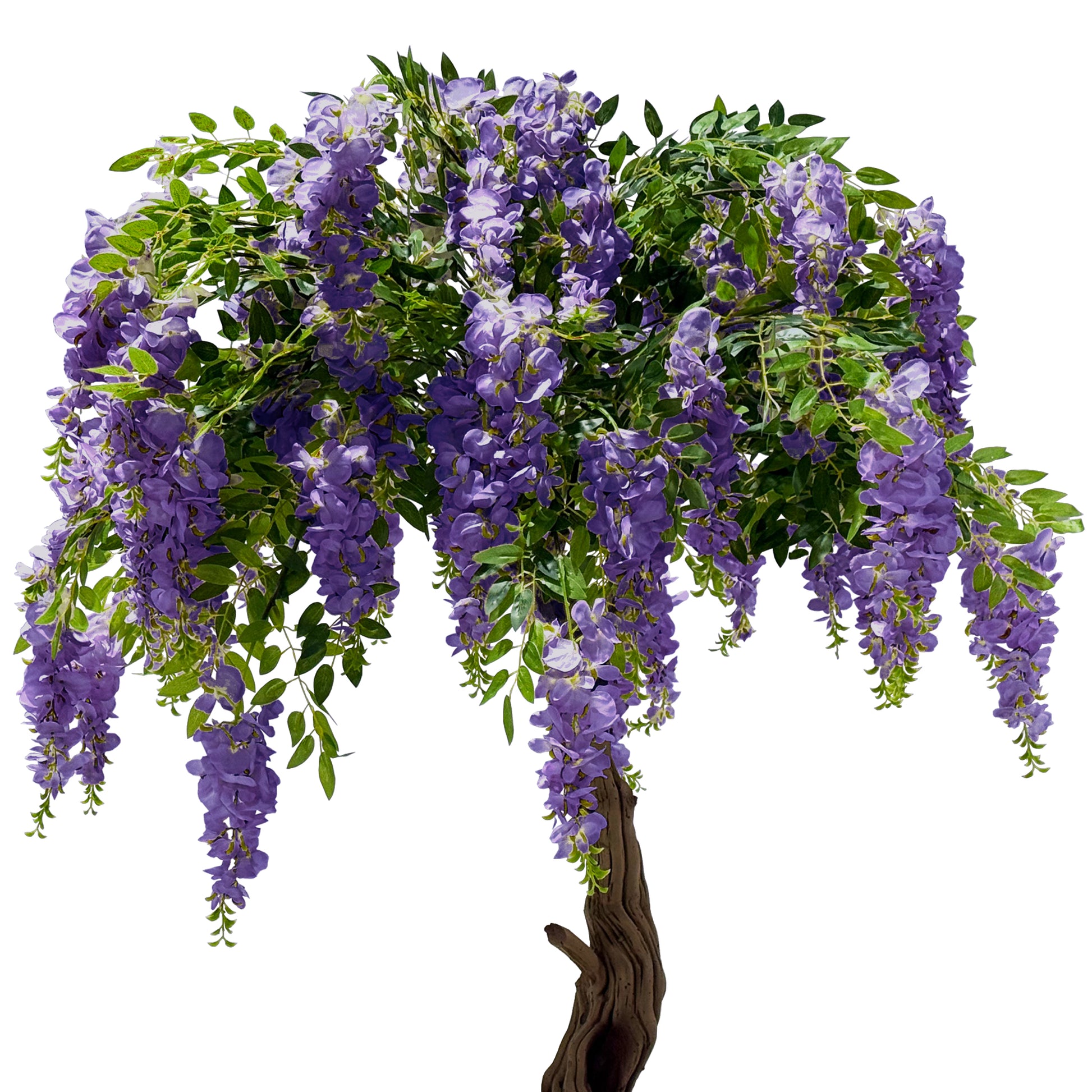 4ft Artificial Purple Wisteria Tree close up