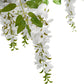 4ft Artificial White Wisteria Tree close up of the wisteria florals