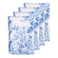 4 pcs/pk French Toile 18"x18" Scalloped Edge Napkins Baby Blue bundle