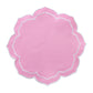 4pc/set Petal Elegance Placemats - Pink/White Trim