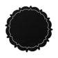 4pc/set Signature Scallop Placemats Black/White Trim full view