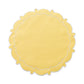 4pc/set Signature Scallop Placemats Pastel Yellow/White 