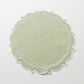 4pc/set Signature Scallop Placemats Sage Green/White Trim full view
