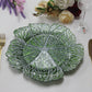 4 pc/set Green Cabbage Glass 13" Charger Plate
