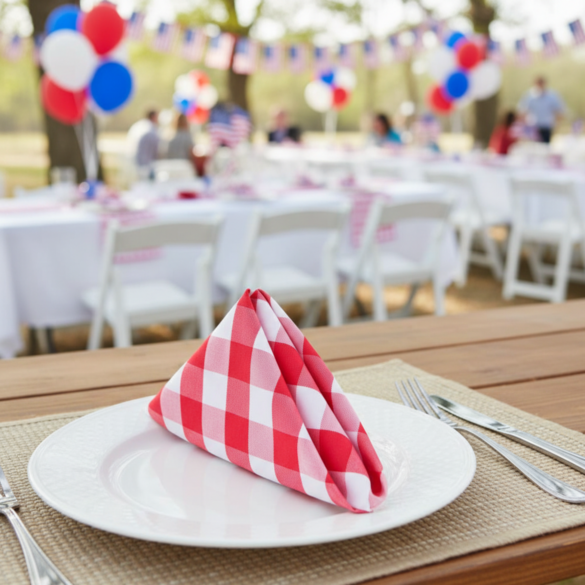 4th of July Patriotic - Napkin Focal