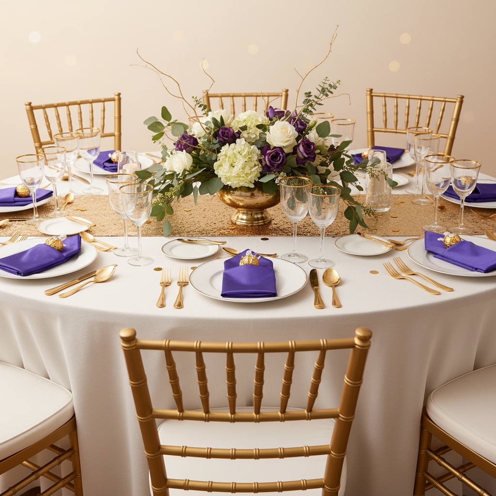 5 pcs/pk Crinkle Shimmer Napkin 20