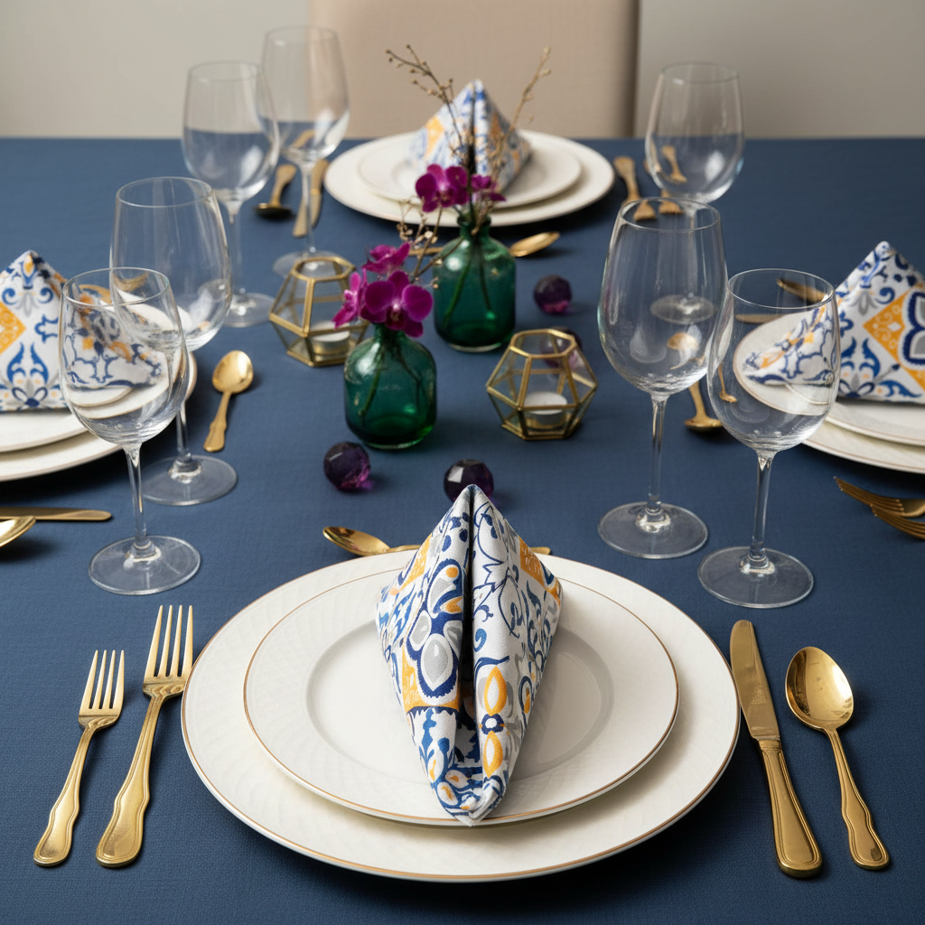 5 pcs/pk Morocco Mediterranean 20"x20" Napkin