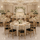 wedding reception with 5 pcs/pk Spandex Chiavari Seat Pad Cover - Black