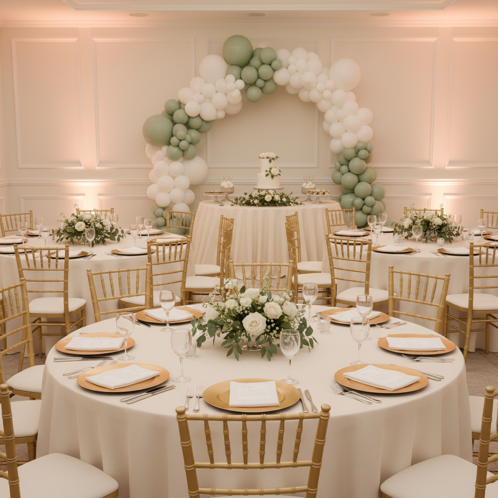 baby shower with 5 pcs/pk Spandex Chiavari Seat Pad Cover - Ivory