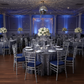 prom night with 5 pcs/pk Spandex Chiavari Seat Pad Cover - Navy Blue