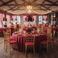 valentine's wedding reception with 5 pcs/pk Spandex Chiavari Seat Pad Cover - Red