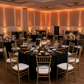 corporate gala reception with 5 pcs/pk Spandex Chiavari Seat Pad Cover - White