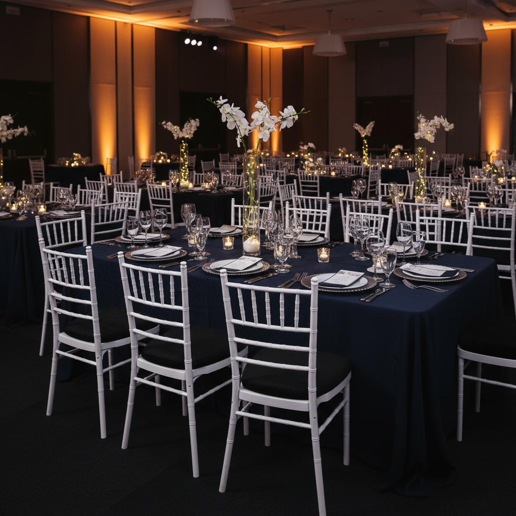 corporate dinner with 5 pcs/pk Velvet Spandex Chiavari Seat Pad Cover - Black