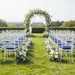 5 pcs/pk Velvet Spandex Chiavari Seat Pad Cover - Navy